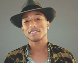 Pharrell Williams da oggi in radio con il singolo Happy
