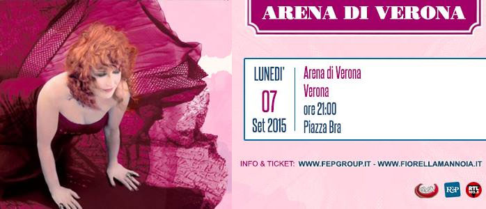 FIORELLA MANNOIA 40 anni di carriera festeggiati alla Arena di Verona FIORELLA MANNOIA 40 anni di carriera festeggiati alla Arena di Verona