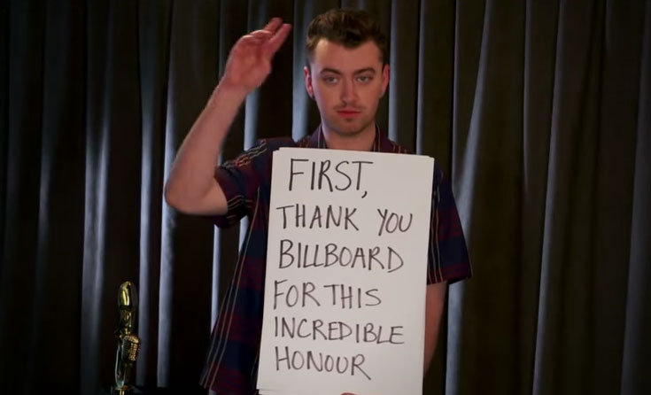 SAM SMITH vince ai Billboard Music Awards 2015 ma nessun concerto in Italia.