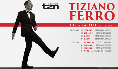 TIZIANO FERRO manca poco al tour ma nelle radio ecco arrivare LO STADIO