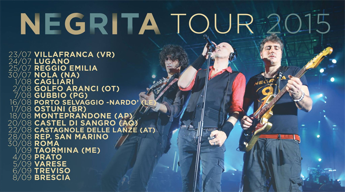 NEGRITA la città di Verona ha aperto il tour estivo 2015