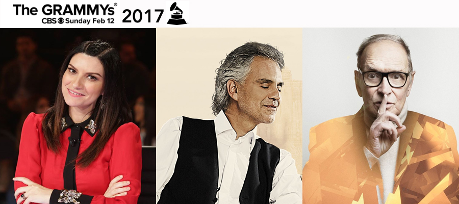 GRAMMY AWARDS in nomination PAUSINI, BOCELLI e MORRICONE