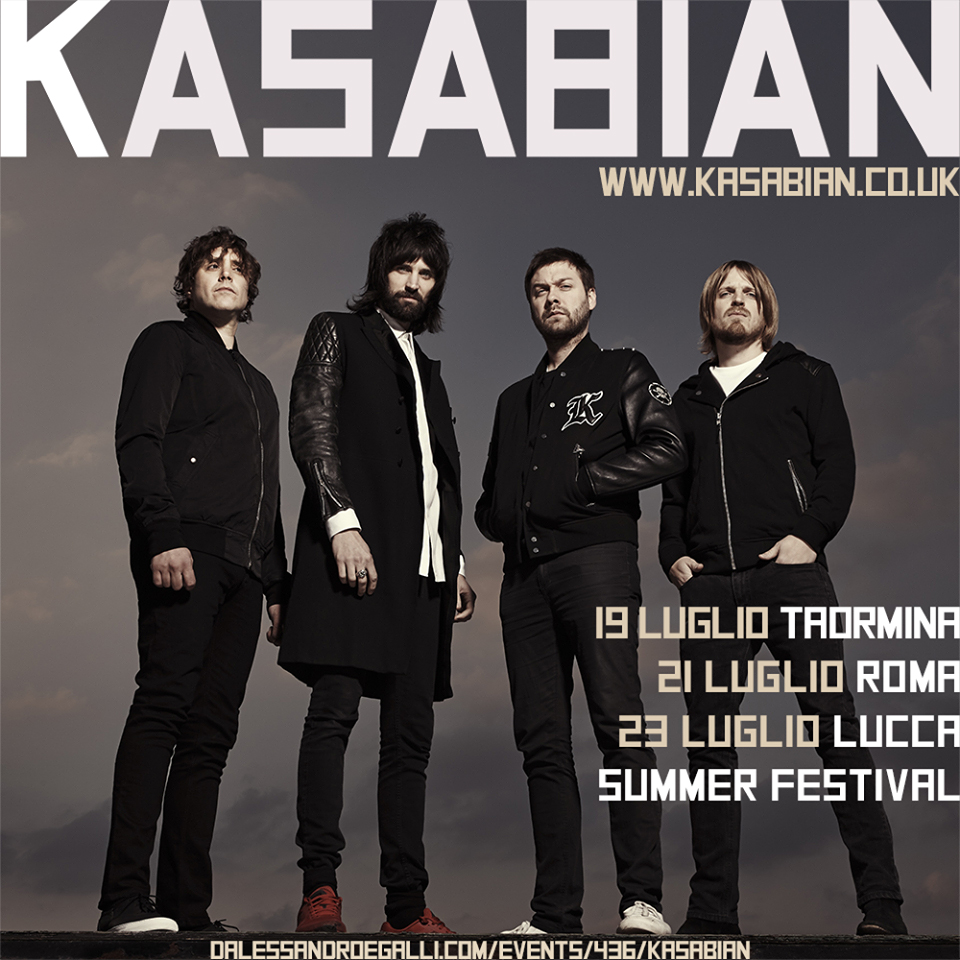 KASABIAN in Italia per 3 concerti a luglio 2017