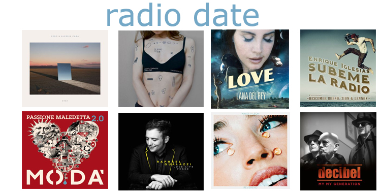 VENERDI RADIODATE : i nuovi singoli dal 24 febbraio in radio