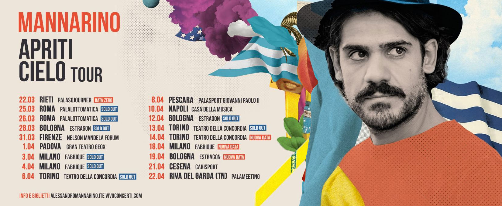 MANNARINO il 25 marzo parte da Roma l Apriti Cielo Tour MANNARINO il 25 marzo parte da Roma l Apriti Cielo Tour