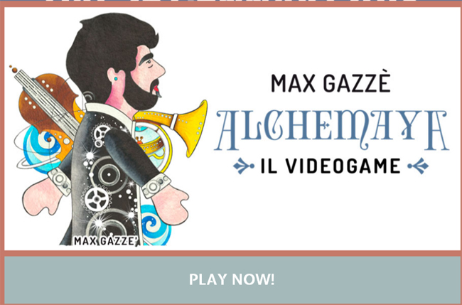 MAX GAZZE : cantante, musicista, e adesso anche videogioco con ALCHEMAYA