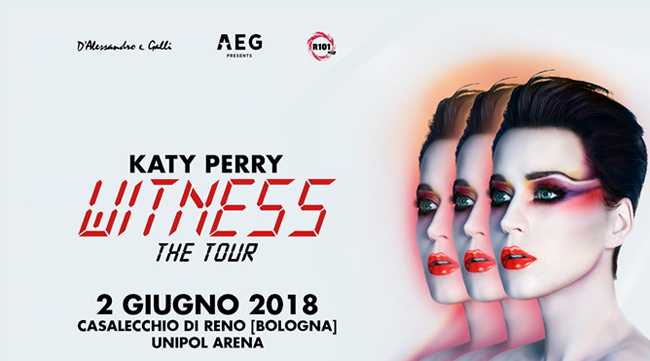 KATY PERRY - 2 Giugno 2018 a Bologna - Info utili per lunica data italiana KATY PERRY - 2 Giugno 2018 a Bologna - Info utili per lunica data italiana