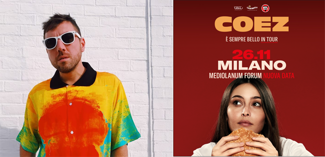 COEZ È SEMPRE BELLO IN TOUR NUOVA DATA A MILANO COEZ È SEMPRE BELLO IN TOUR NUOVA DATA A MILANO