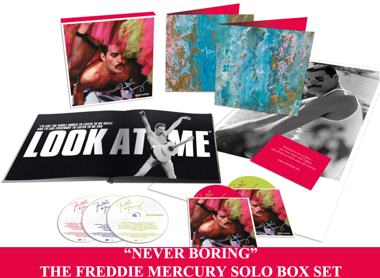 NEVER BORING THE FREDDIE MERCURY SOLO BOX SET dal 11 ottobre 2019