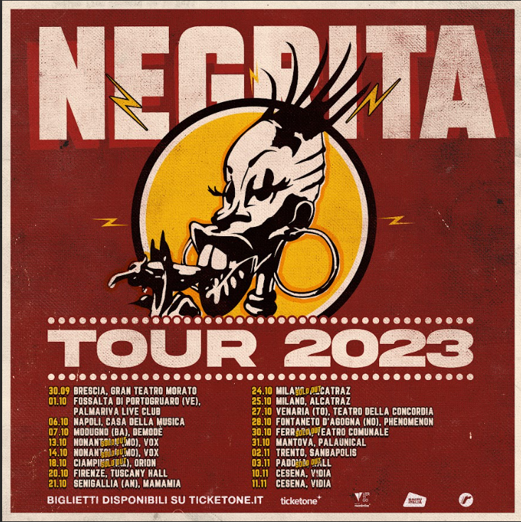 NEGRITA registrano i primi SOLD OUT per il TOUR2023
